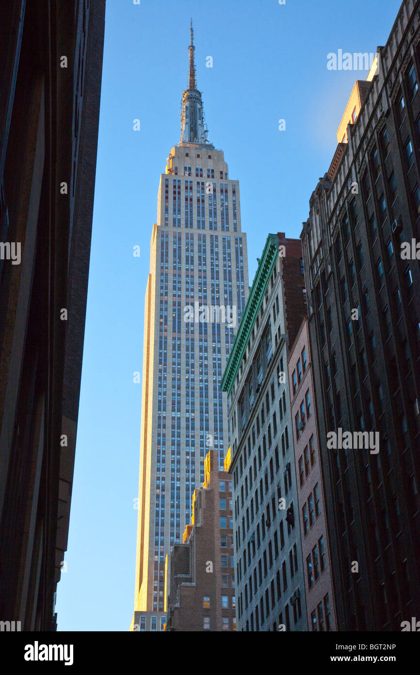 Empire State Building in Midtown Manhattan, New York City Stock Photo ...