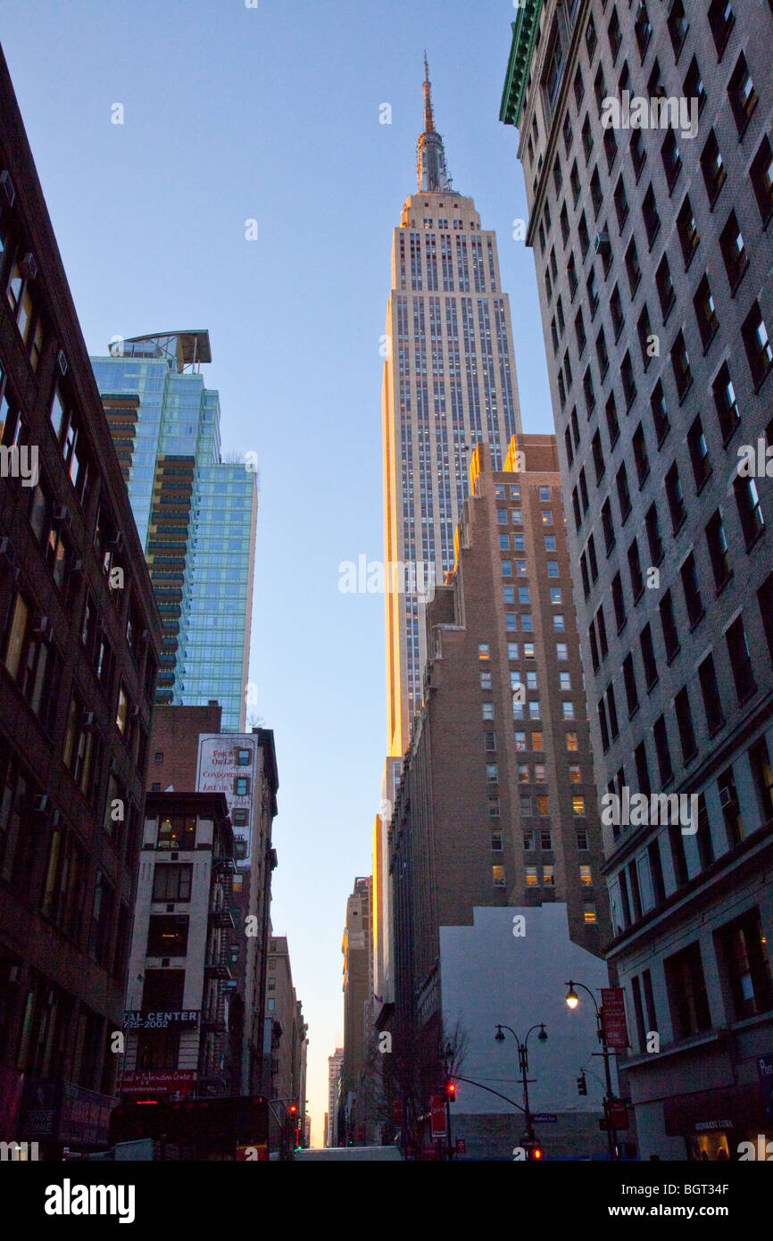 Empire State Building in Midtown Manhattan, New York City Stock Photo ...