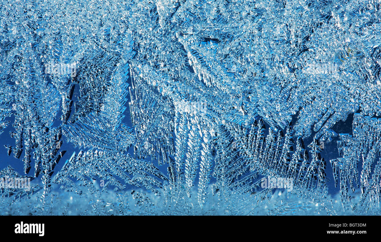 Hoarfrost background Stock Photo