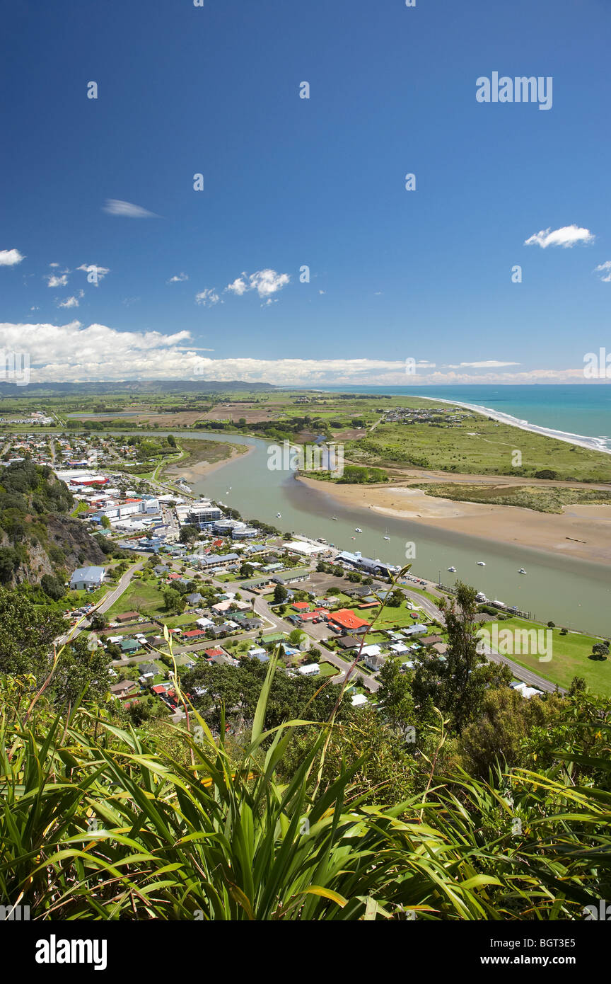Whakatane, and Whakatane River, Bay of Plenty, North Island, New