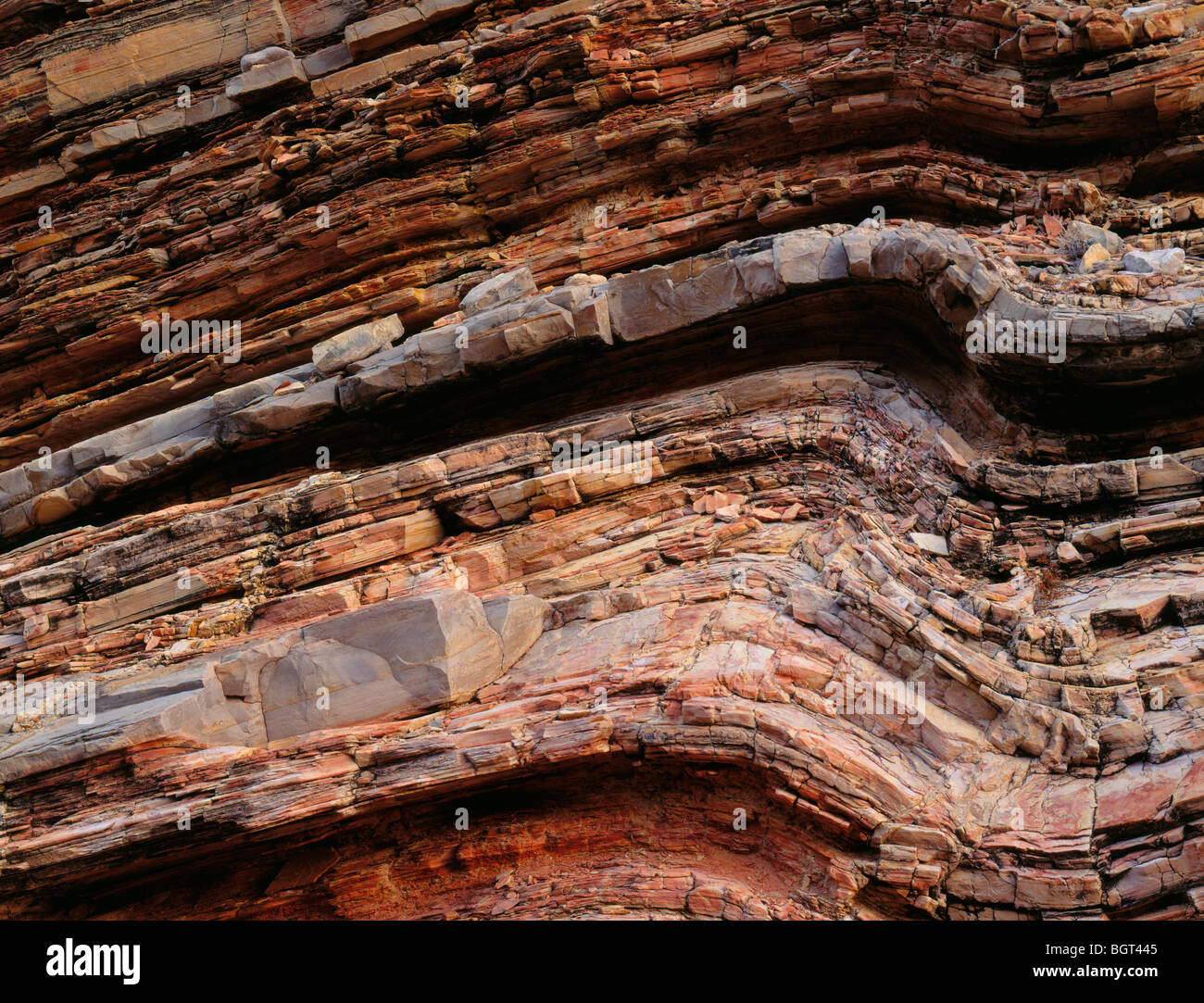 canyon wall at Ernst Tinaja, Big Bend National Park, Texas Stock Photo