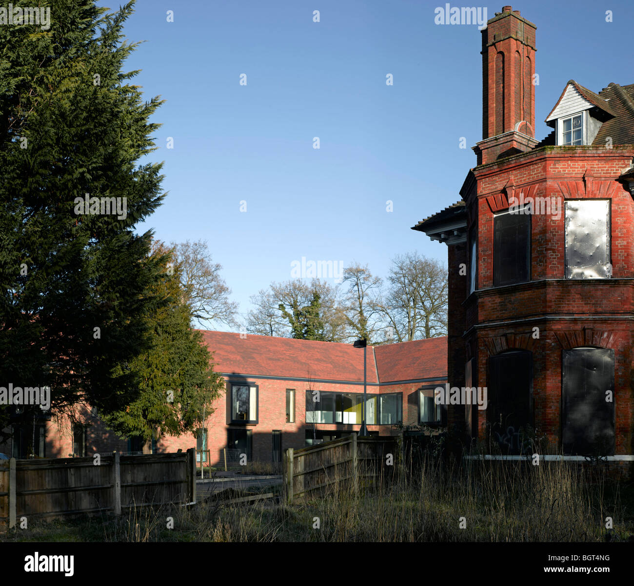 HIGHGROVE HOUSE-SPECIAL NEEDS HOUSING, LONDON, UNITED KINGDOM, DUGGAN MORRIS ARCHITECTS Stock Photo