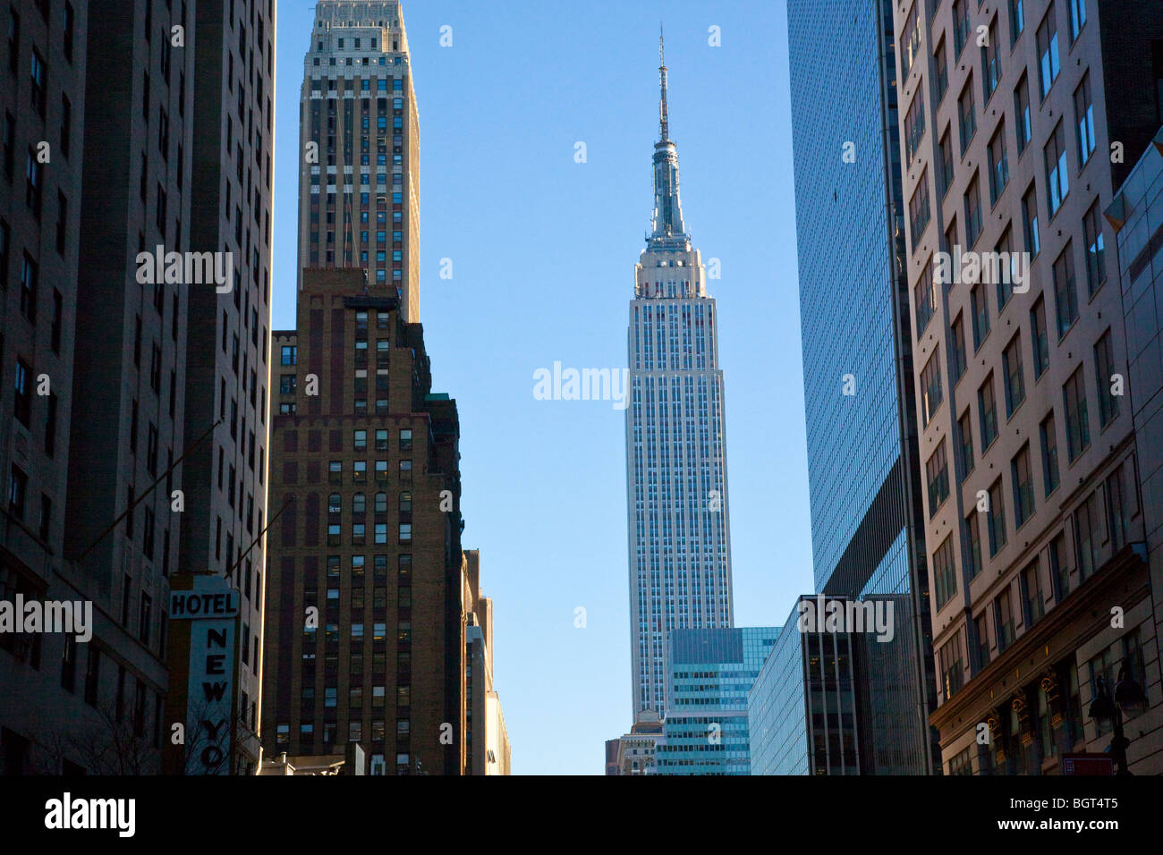 Empire State Building in Midtown Manhattan, New York City Stock Photo ...