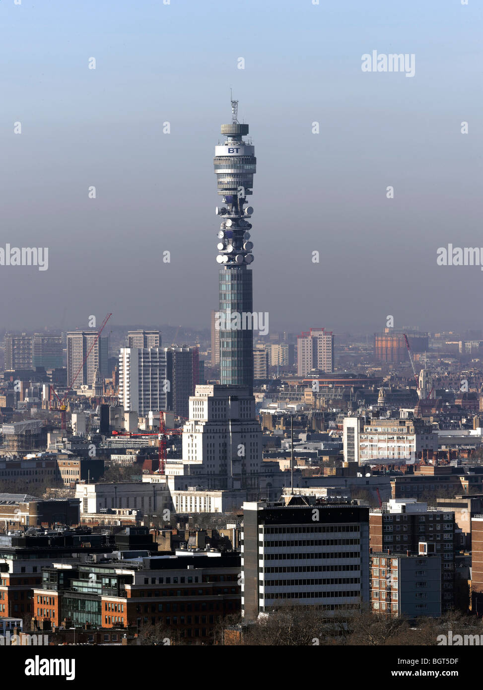 THE POST OFFICE TOWER, LONDON, UNITED KINGDOM, ERIC BEDFORD 1909-2001 Stock Photo