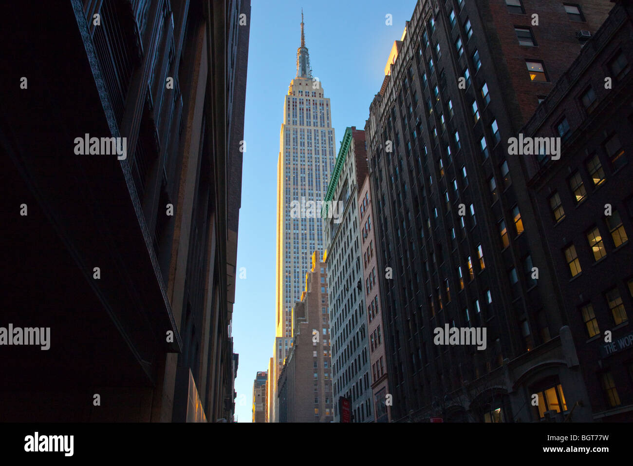 Empire State Building in Midtown Manhattan, New York City Stock Photo ...