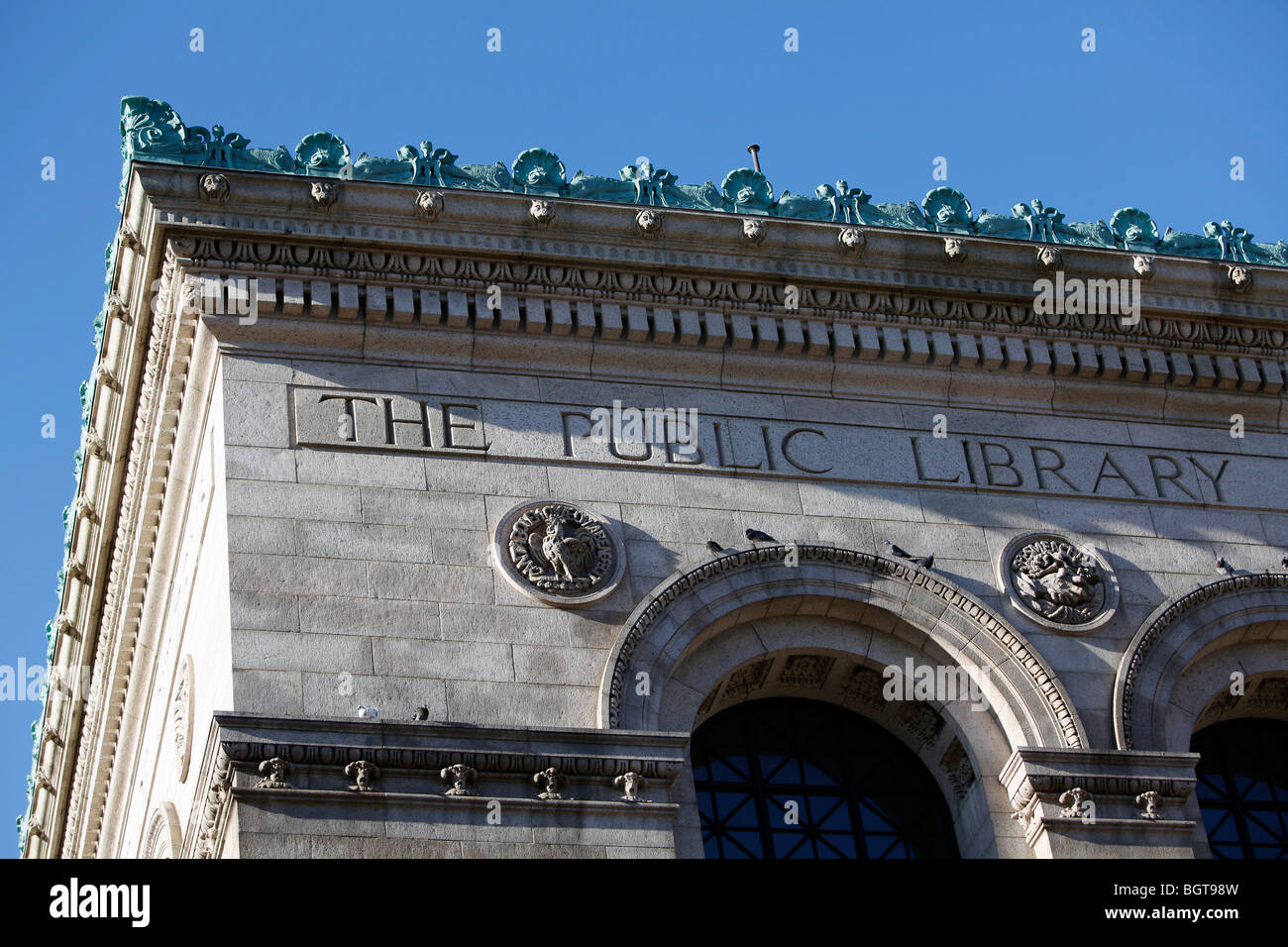 Boston public library facade hires stock photography and images Alamy