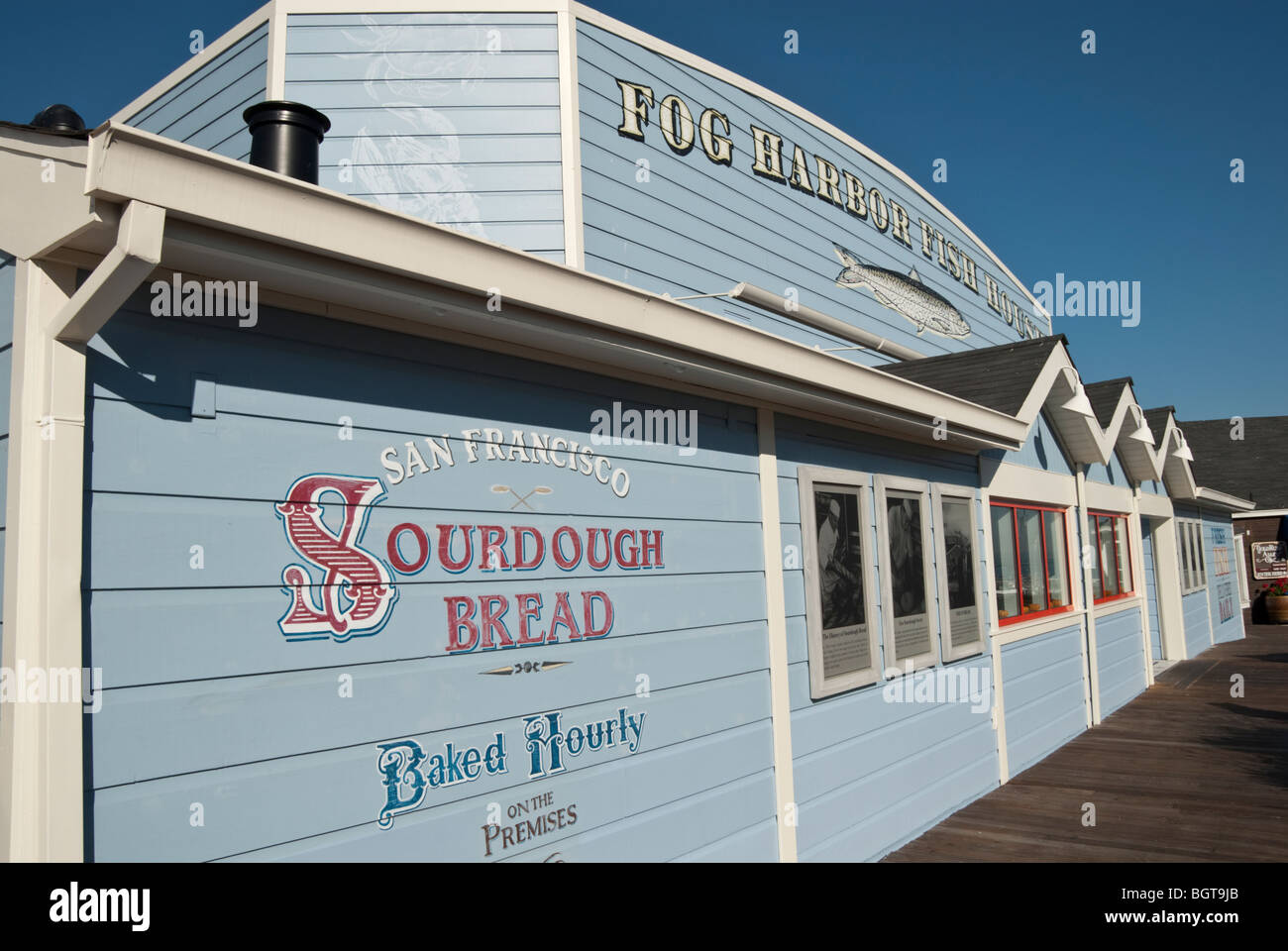 California San Francisco Fisherman's Wharf Pier 39 restaurant exterior