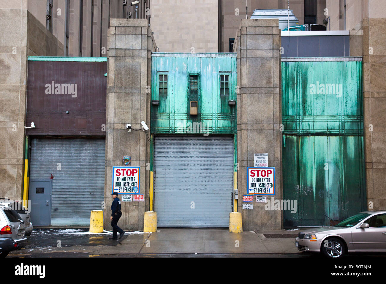 Baxter Street entrance to the Manhattan Detention Complex in New York
