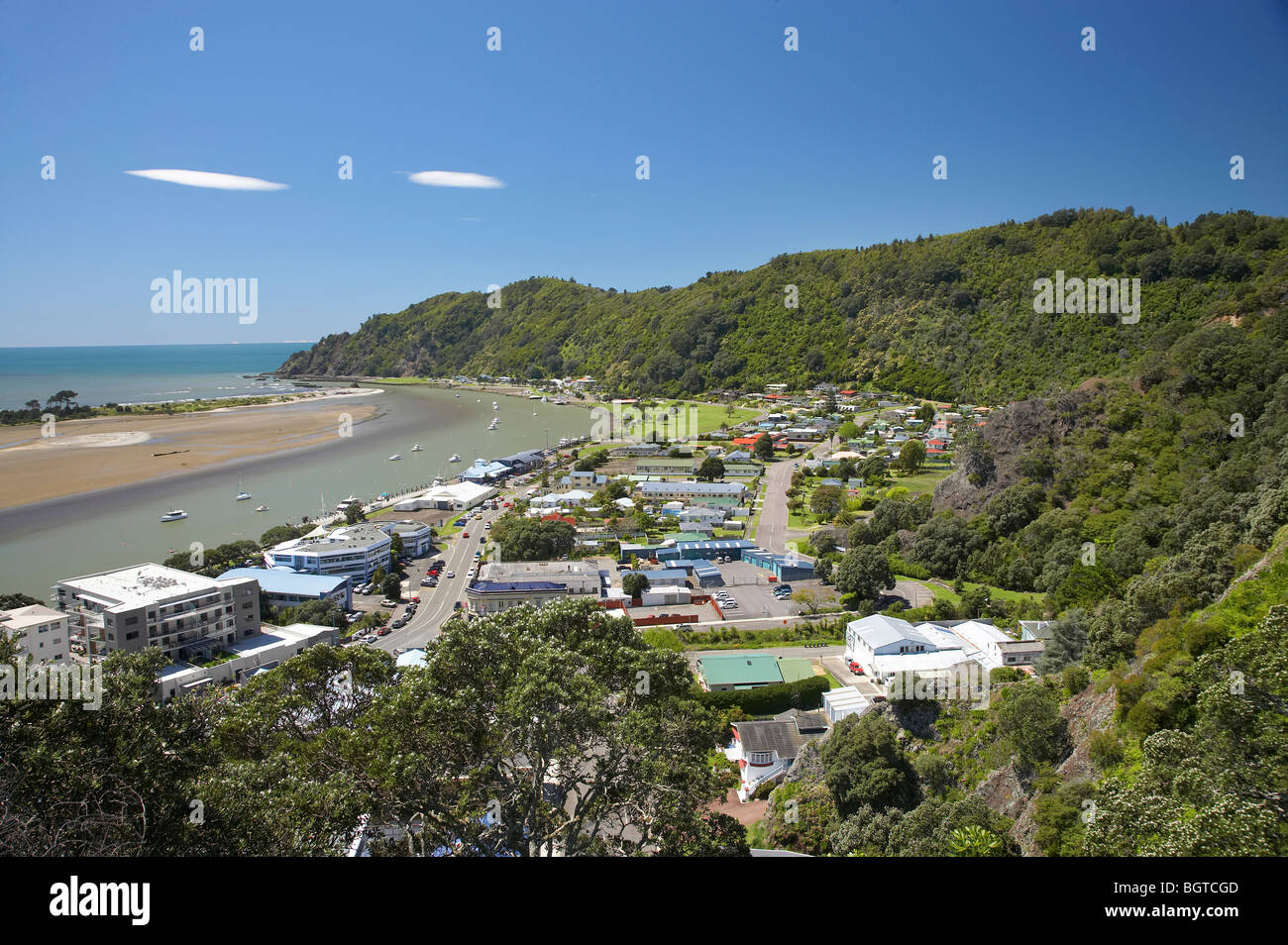 Whakatane, and Whakatane River, Bay of Plenty, North Island, New