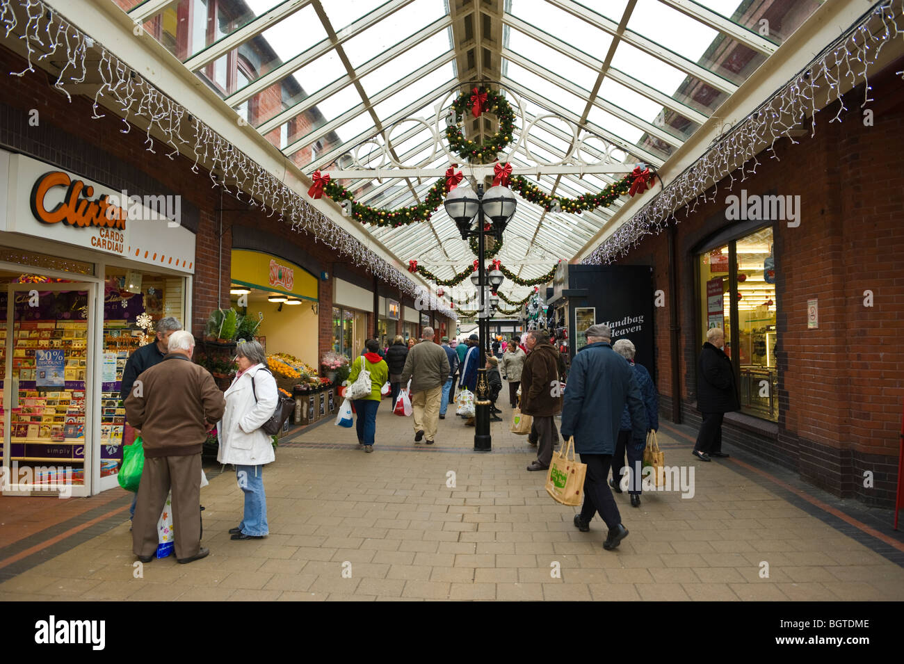 Shopping centre abergavenny wales uk hires stock photography and