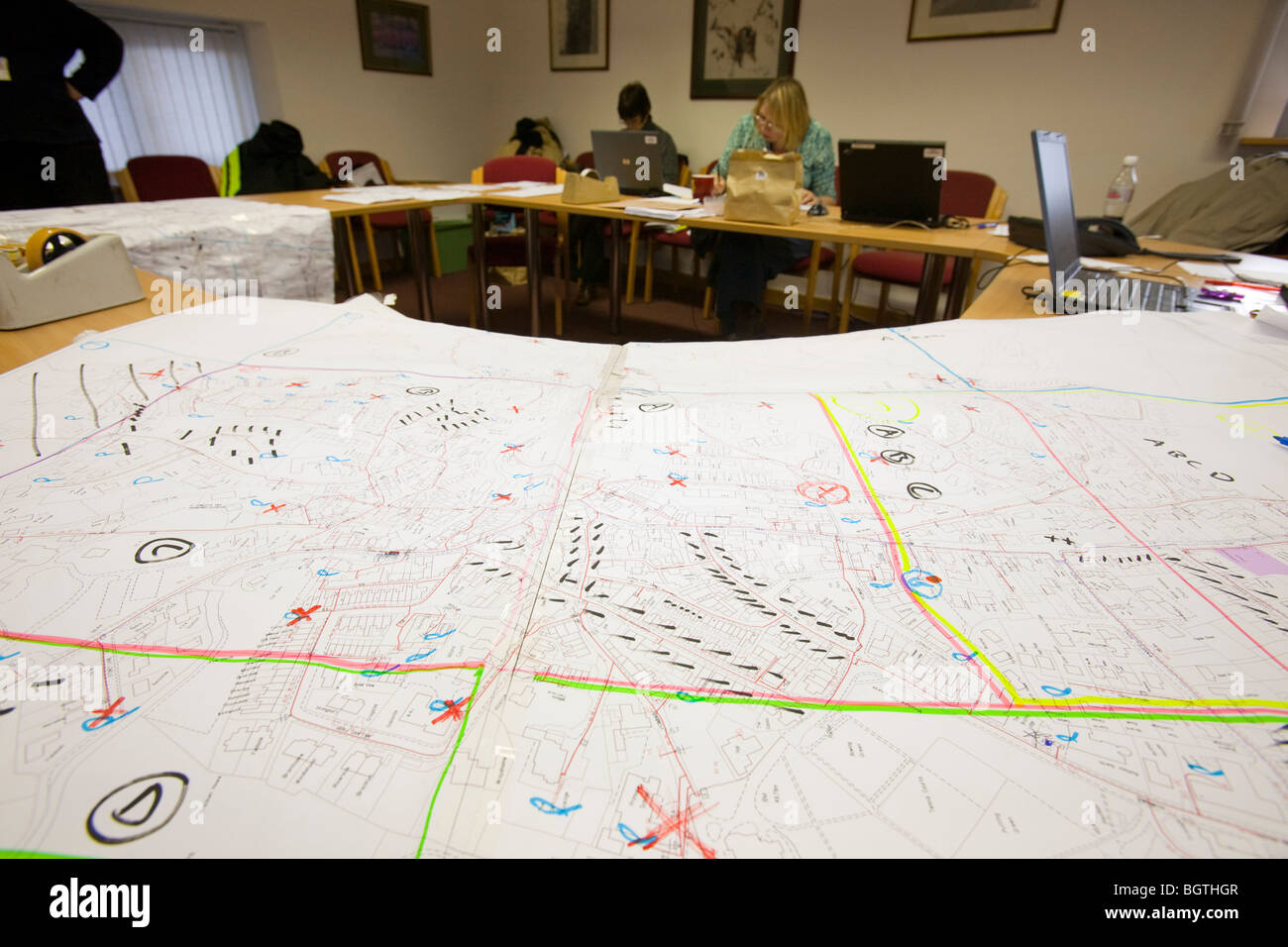 Control room map hi-res stock photography and images - Alamy