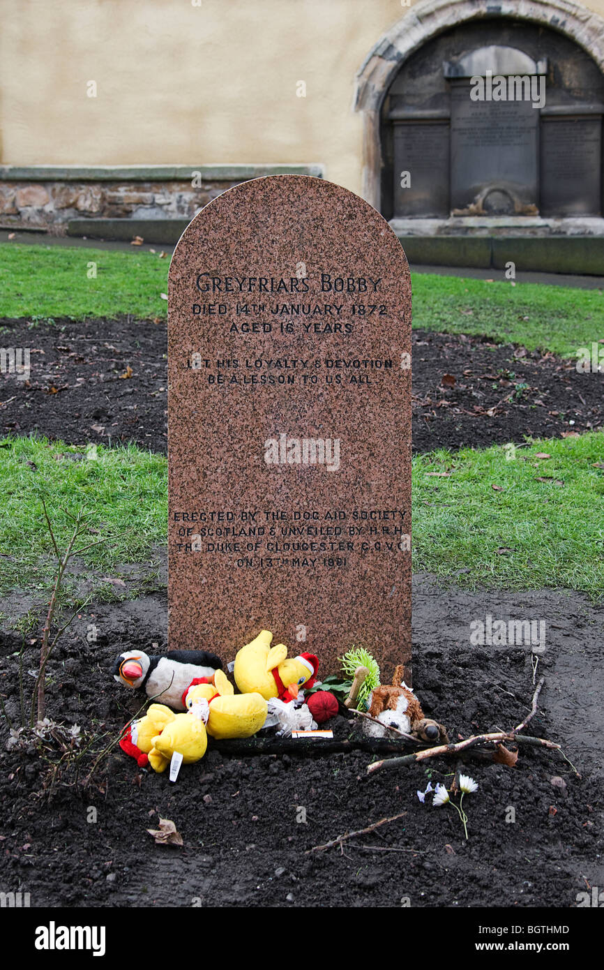 Greyfriars Bobby Grave.Edinburgh. Stock Photo