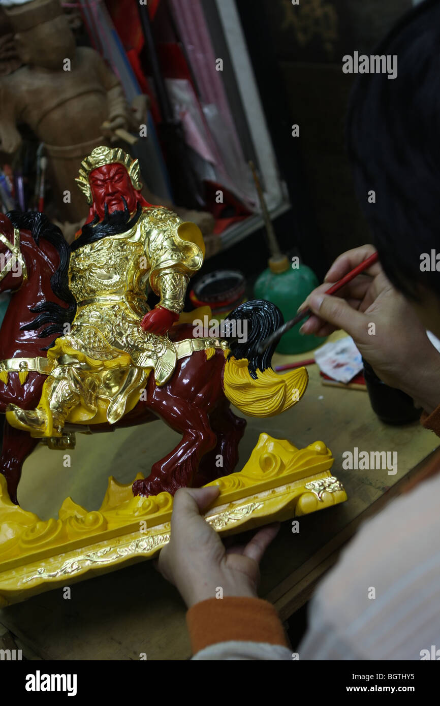 statue painting Stock Photo Alamy