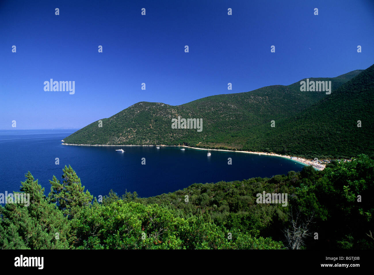 Greece, Ionian Islands, Kefalonia, Antisamos beach Stock Photo