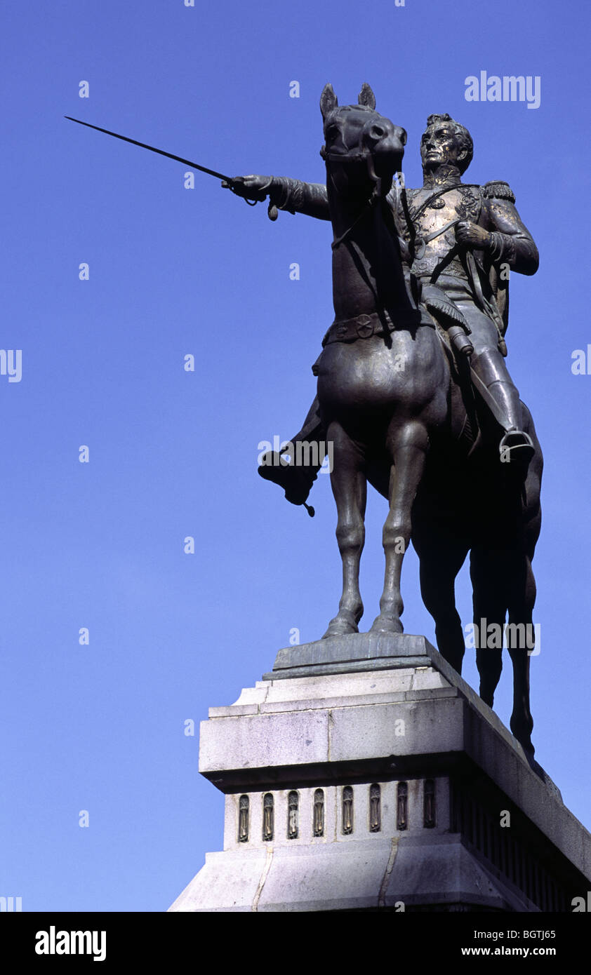 Simon Bolivar Statue. La Paz, Bolivia Stock Photo