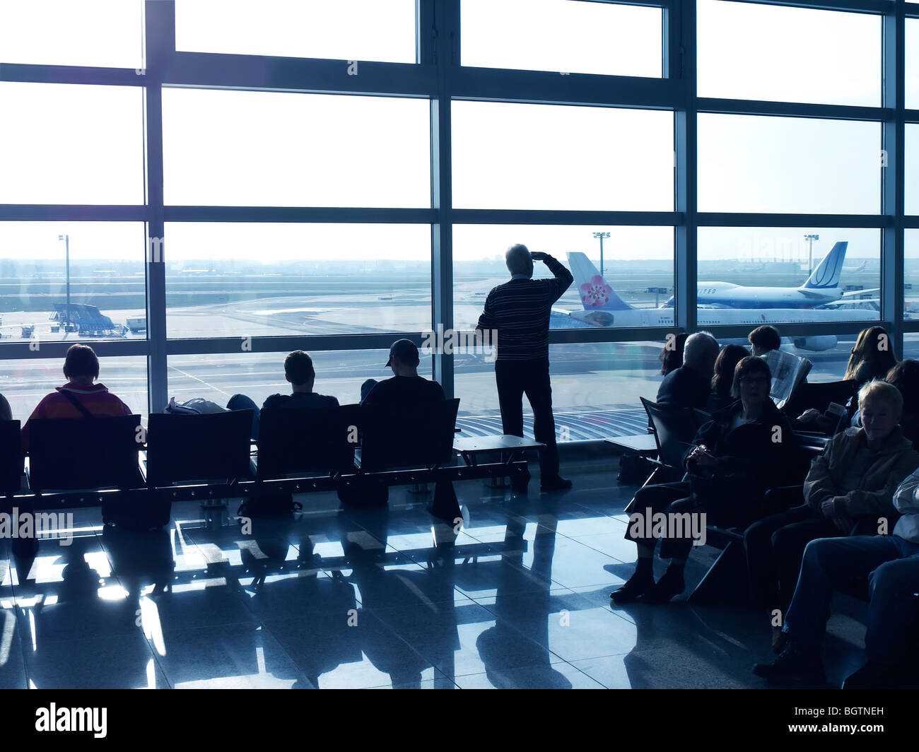 Passengers waiting in the hall hi-res stock photography and images - Alamy