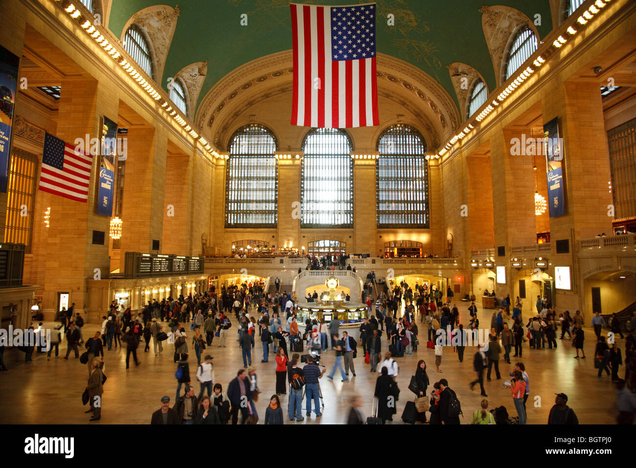 Grand Central Terminal (GCT) — Grand Central Station or simply Grand Central — is a terminal station in New York Stock Photo