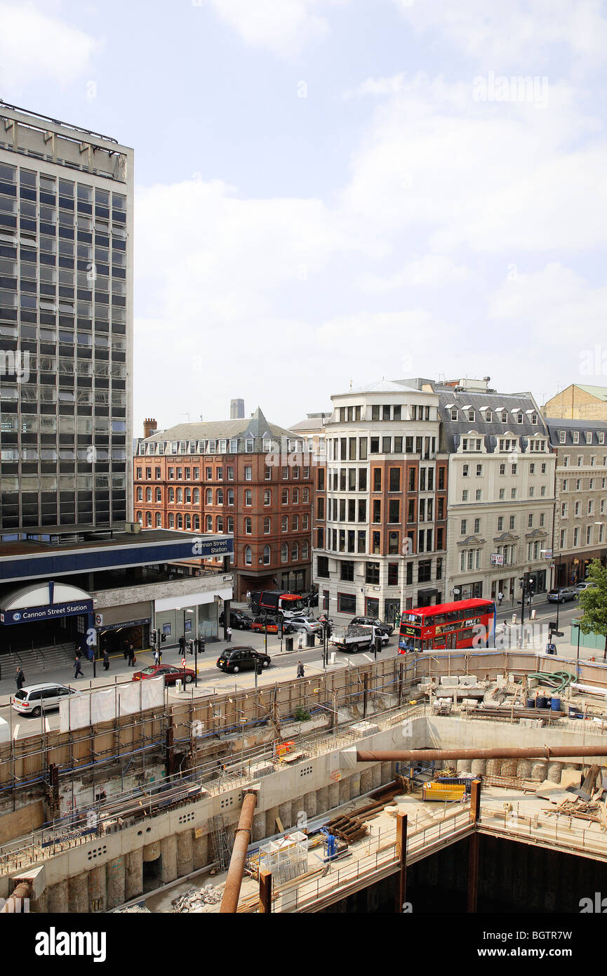 The Walbrook, EC4 under construction May 2008 Stock Photo