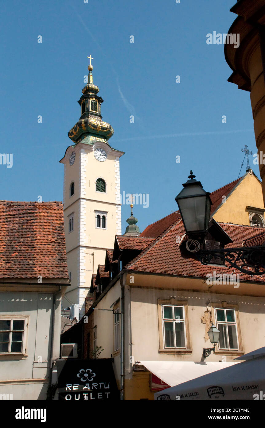 Zagreb clock tower hires stock photography and images Alamy