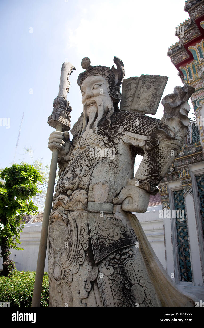 Chinese Ballast Statues at Wat Pho Stock Photo Alamy