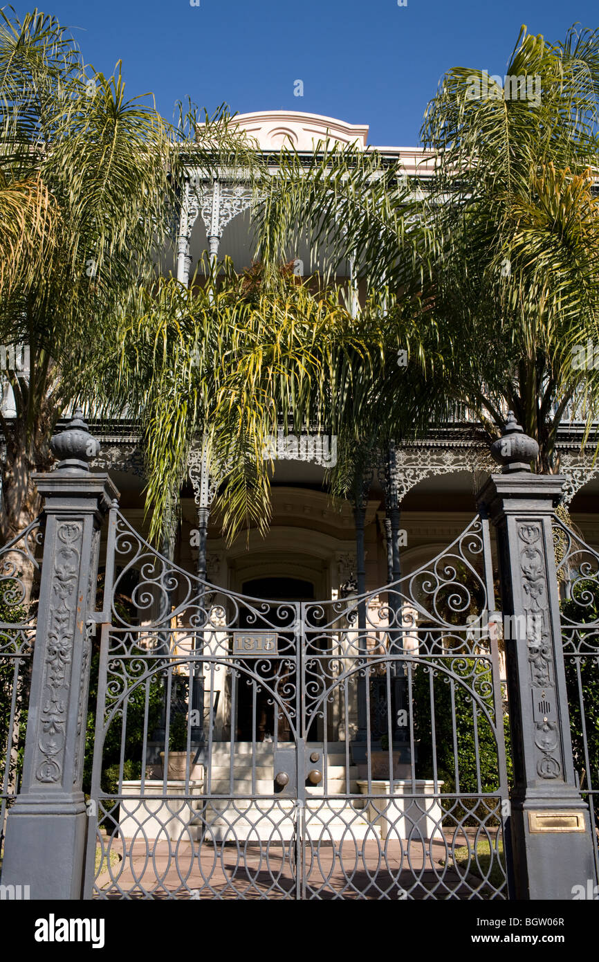 Luxurious Pritchard-Pigott mansion in Garden District, New Orleans, Louisiana Stock Photo