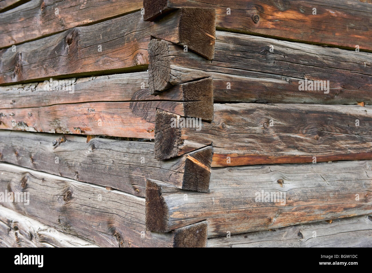Old log building Stock Photo