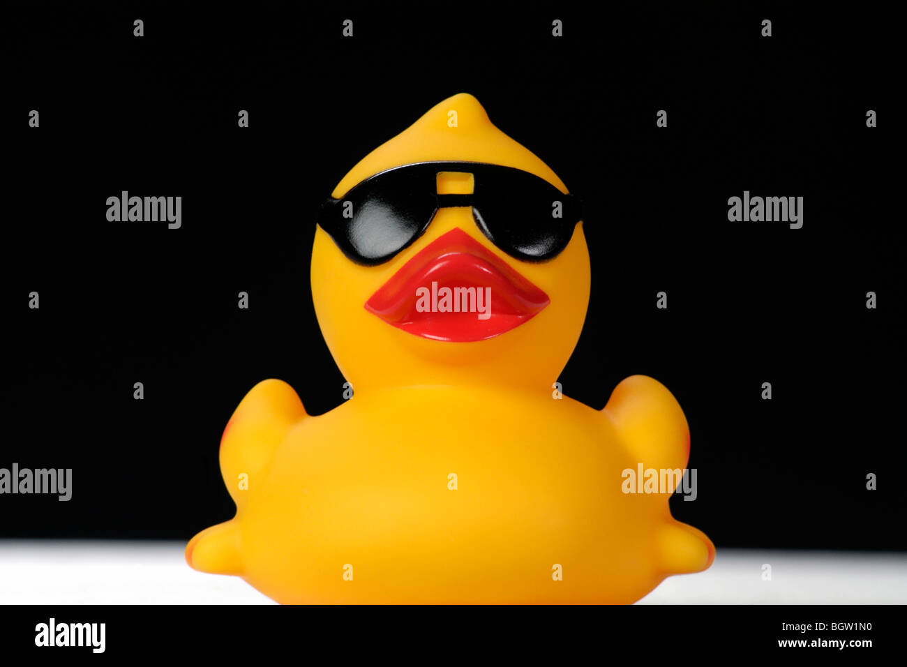 inflatable duck with sunglasses