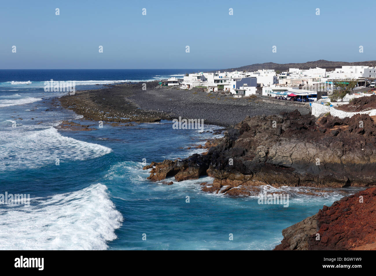 El Golfo, Lanzarote, Canary Islands, Spain, Europe Stock Photo