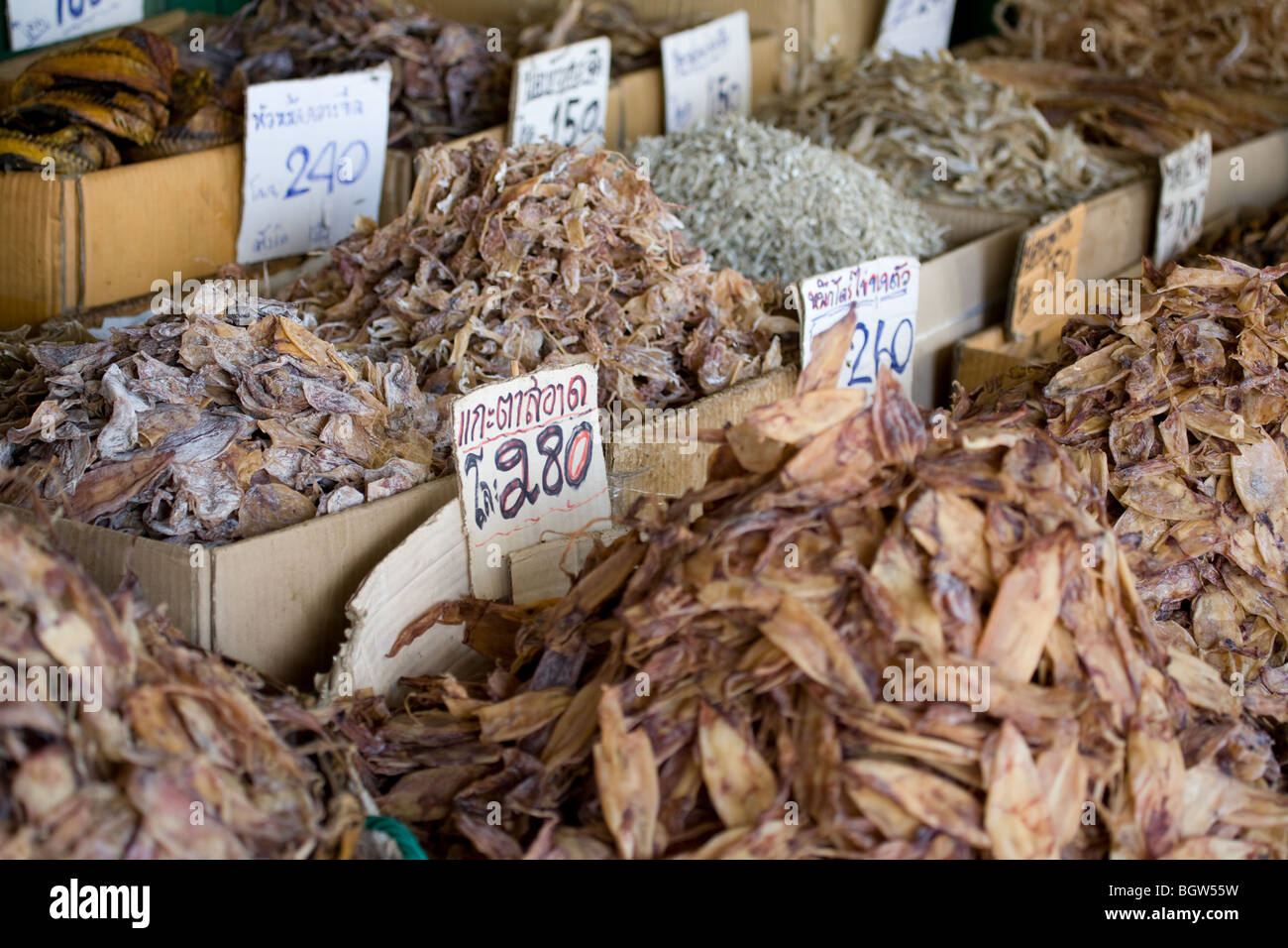 Dried Fish Food Market Bangkok, Thailand Stock Photo Alamy