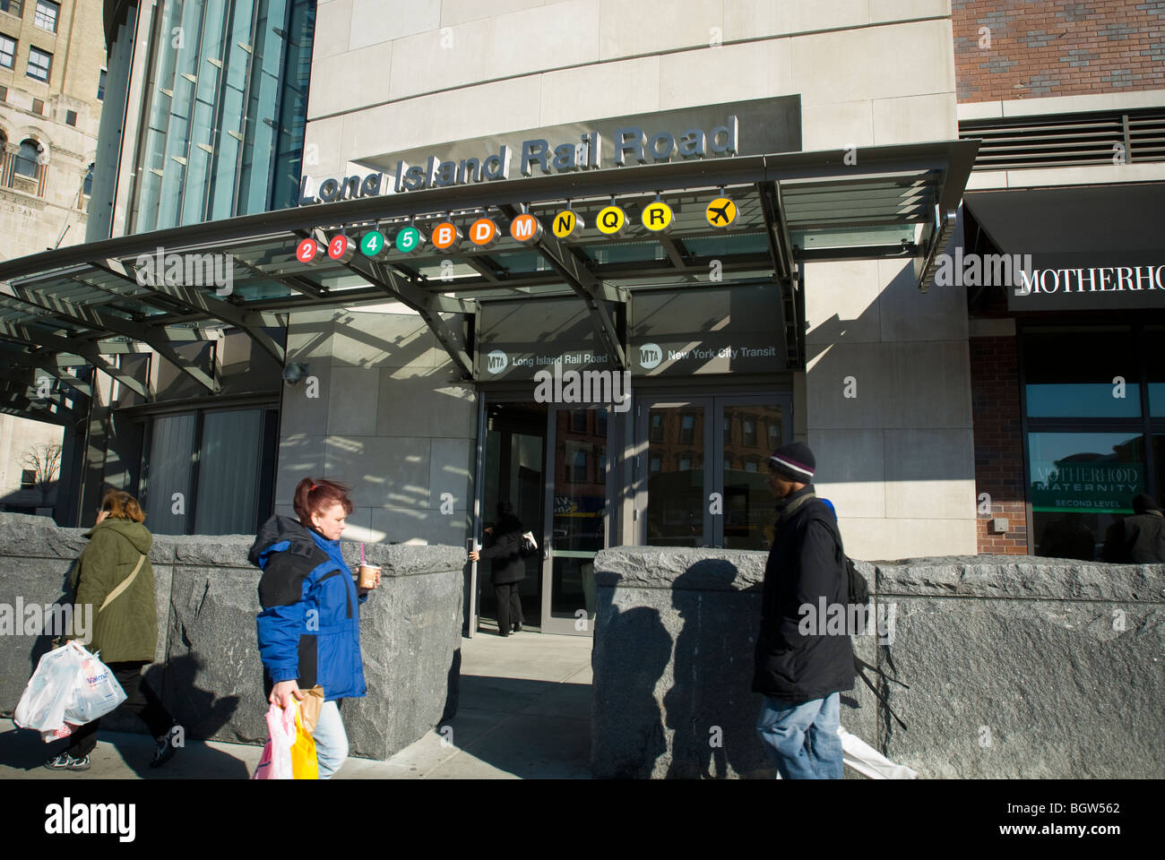 Commuters and other travelers enjoy the new LIRR Atlantic Terminal