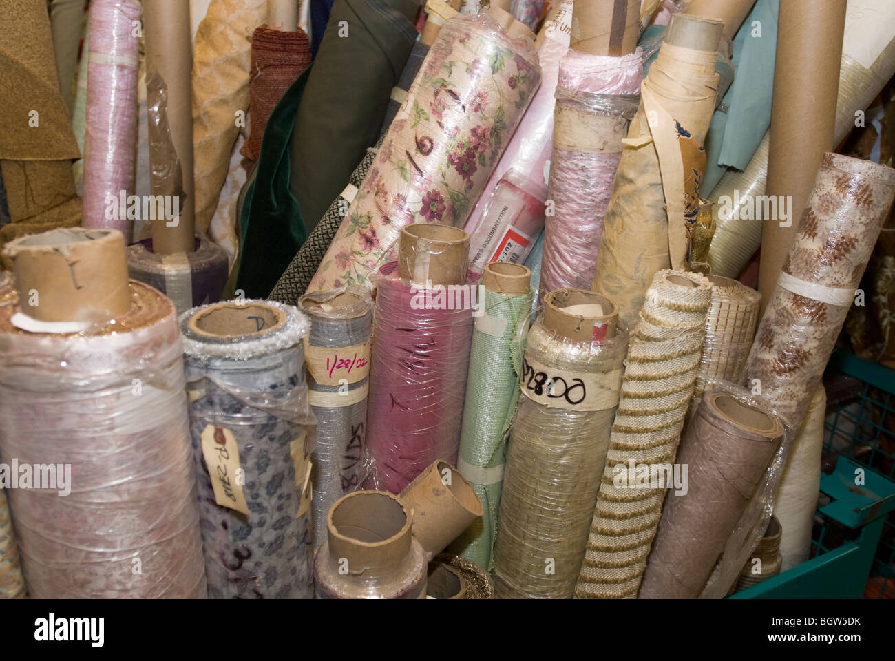 Donated materials at the Material for the Arts (MFTA) warehouse in the