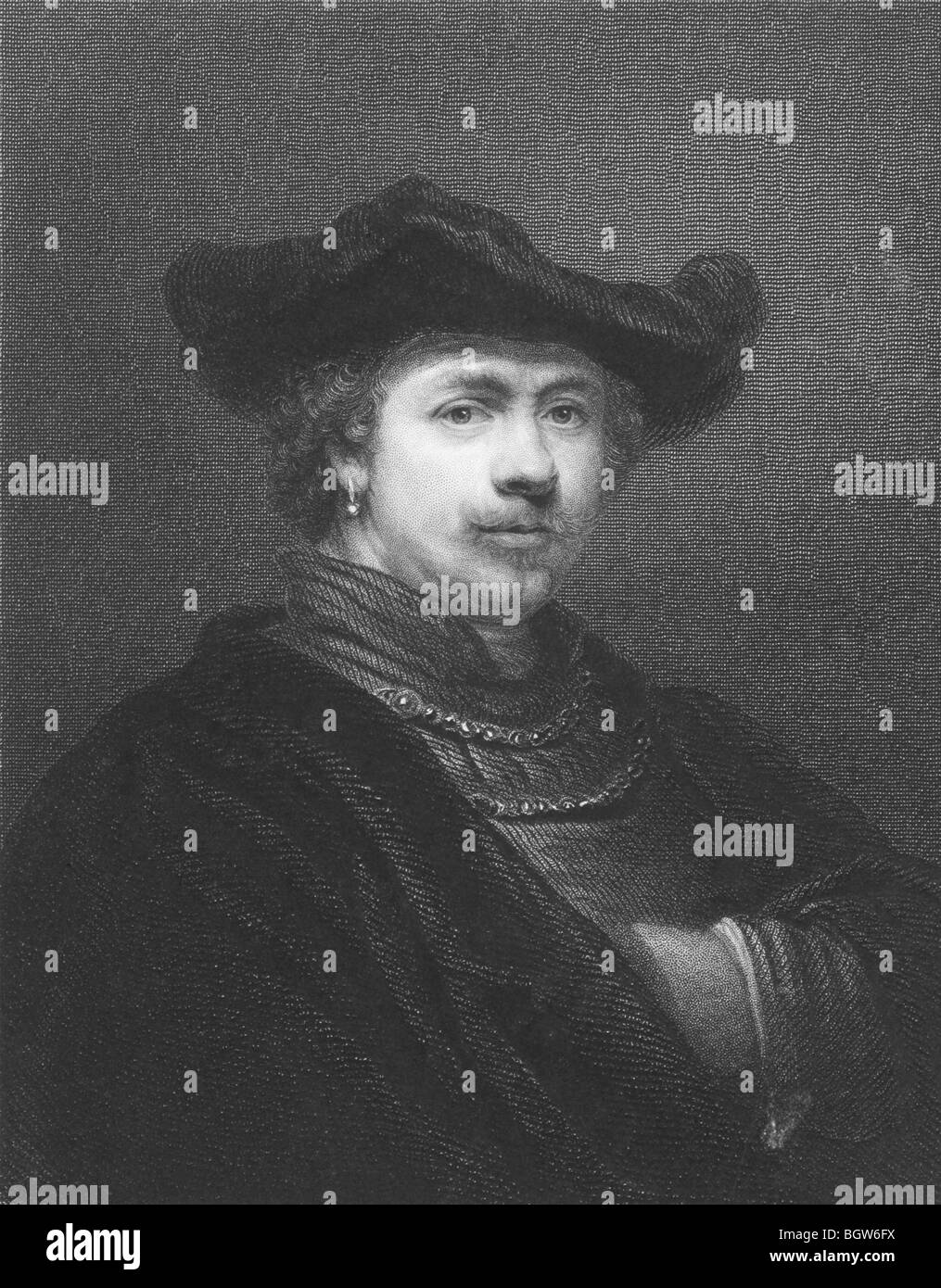Rembrandt portrait old man Black and White Stock Photos & Images - Alamy