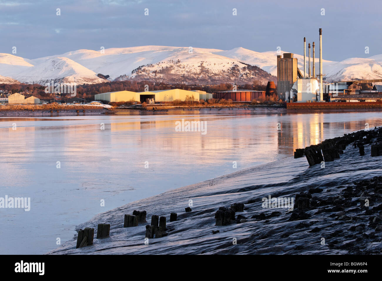 The United Glass Limited Glass Works in Alloa, Clackmannanshire