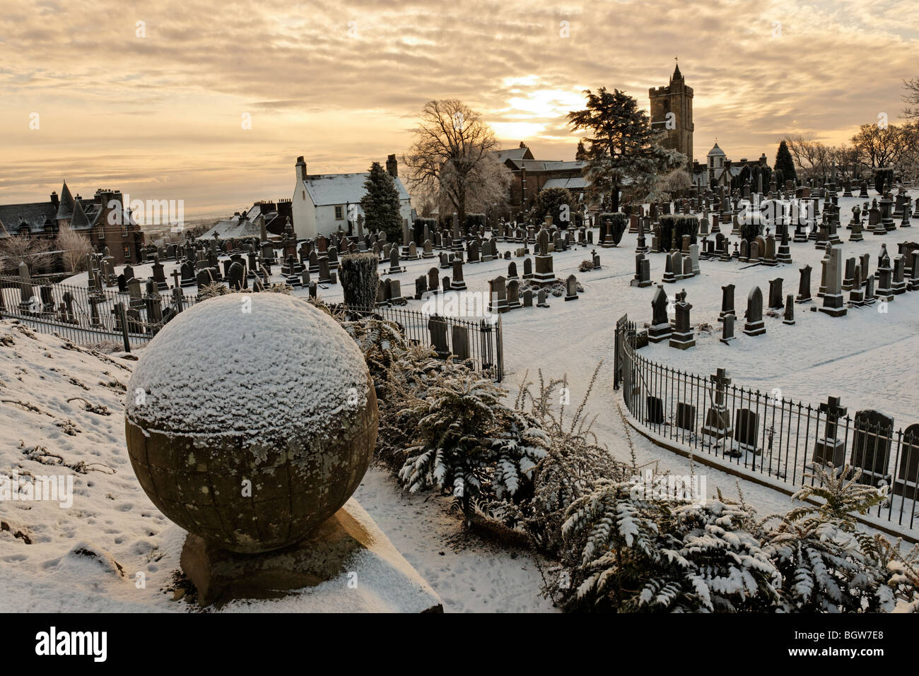 The Valley Cemetery and the Church of the Holy Rude, City of Stirling, Scotland, UK. Stock Photo