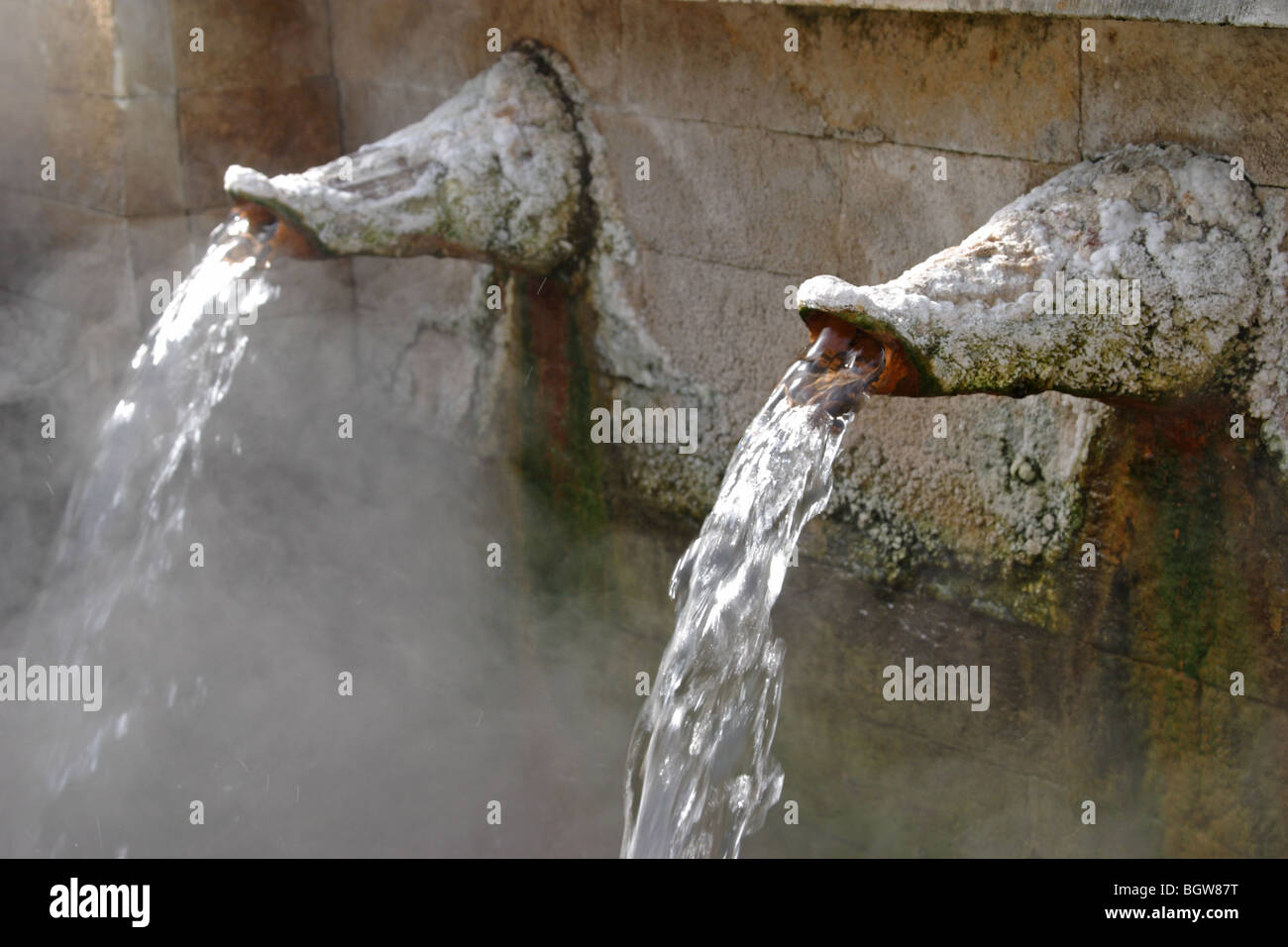 spout of fountain, Bulgaria, Europe Stock Photo