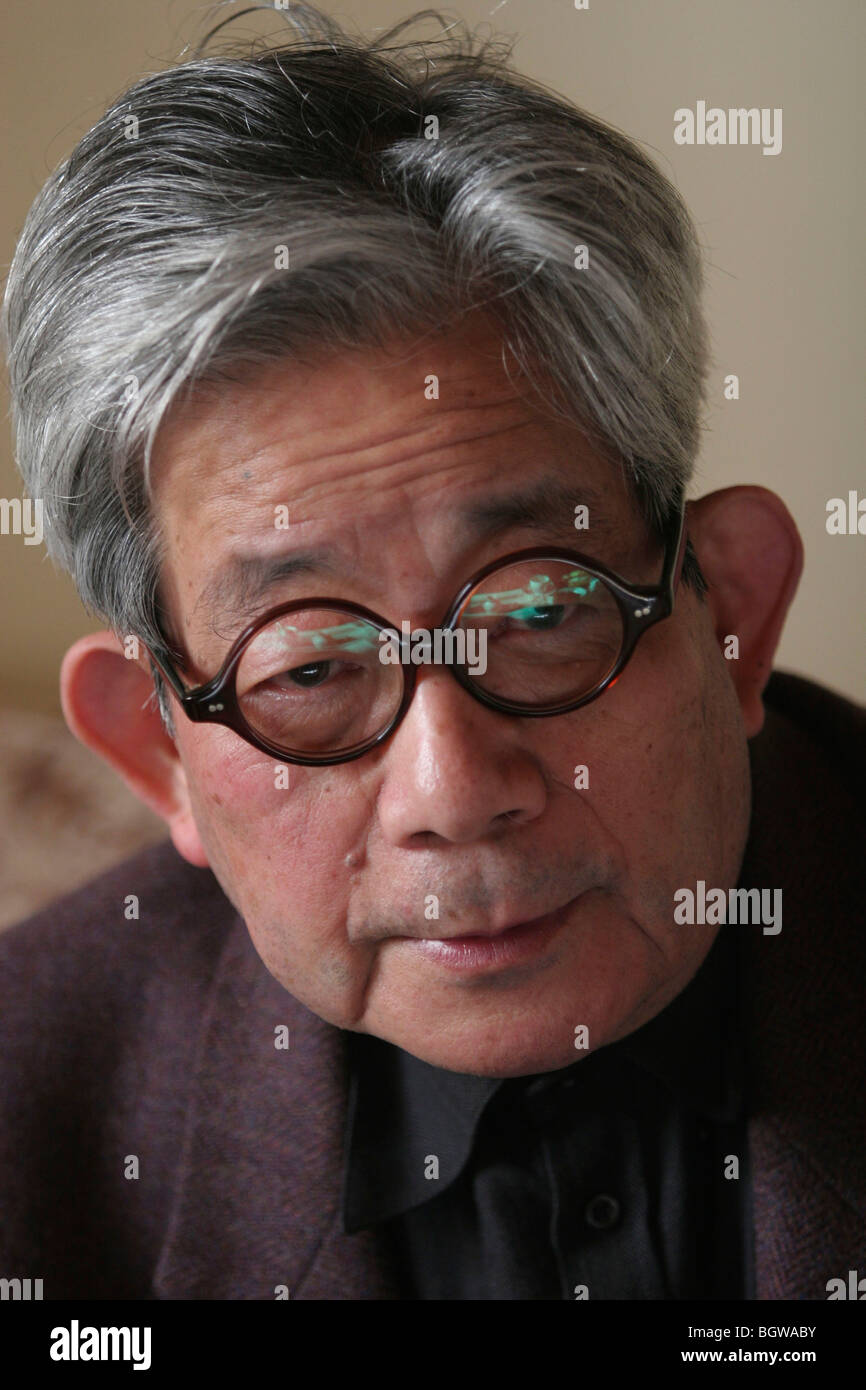 Kenzaburo Oe, Japanese author, essayist, novelist. Born 1935, winner of 1994 Nobel Prize for Literature. Father of Hikari Oe. Stock Photo