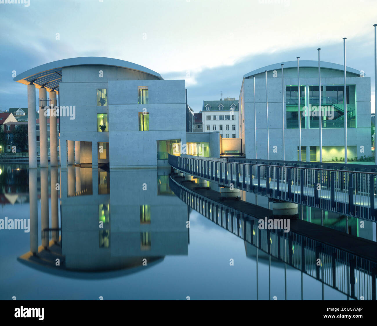 REYKJAVIK CITY HALL [RADHUS], REYKJAVIK, ICELAND, STUDIO GRANDA Stock ...