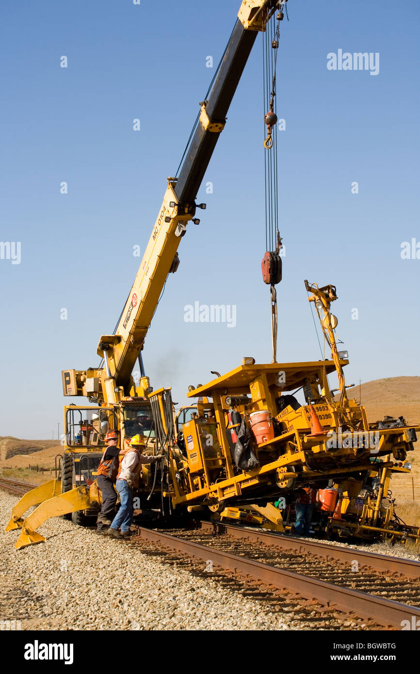 Railroad track maintenance hires stock photography and images Alamy