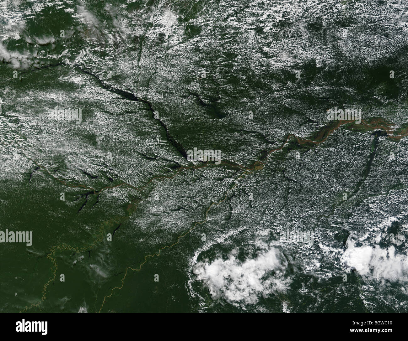 Amazon river satellite hi-res stock photography and images - Alamy