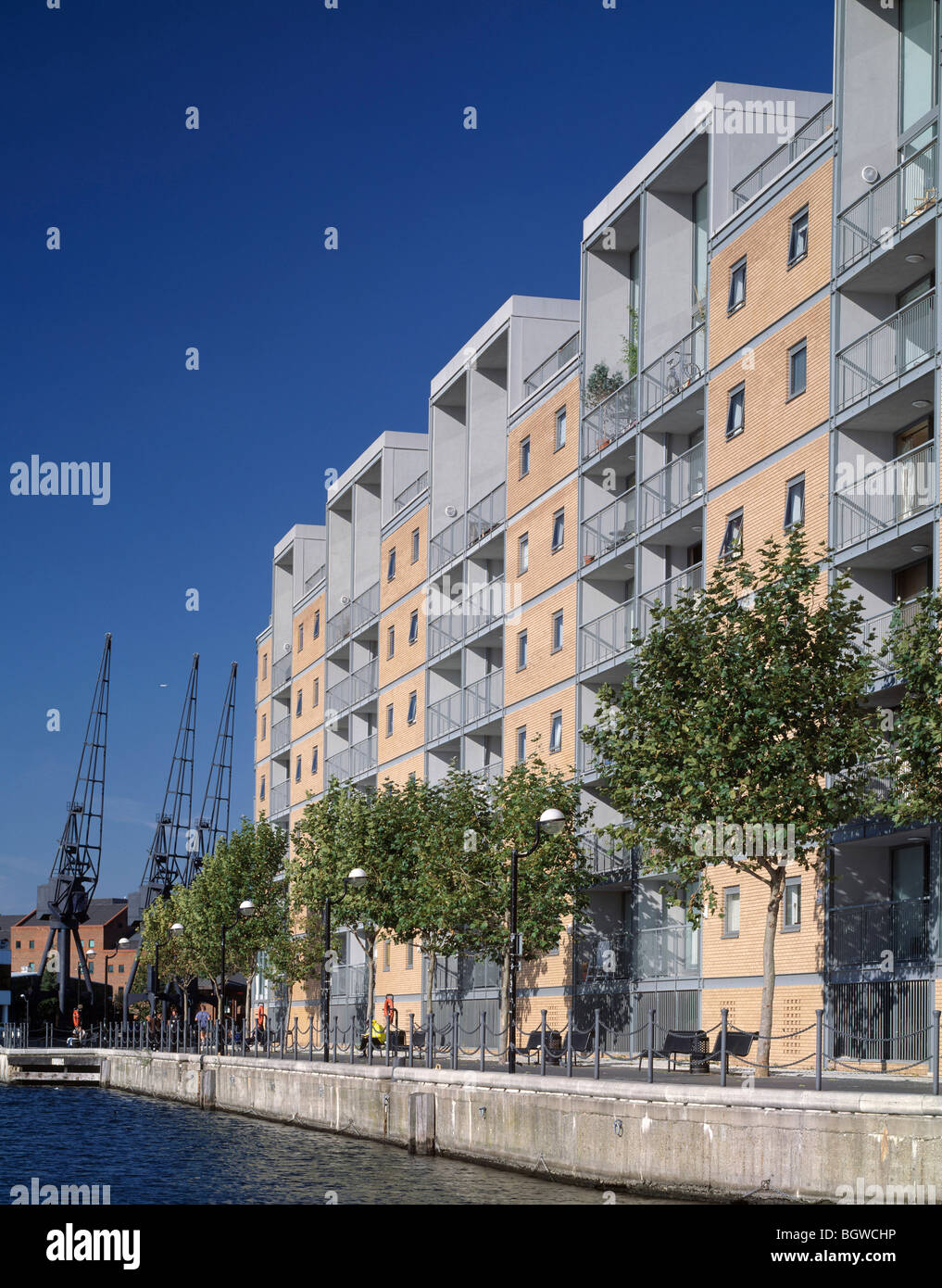 HARBOUR APARTMENTS, LONDON, UNITED KINGDOM, SCOTT TALLON WALKER Stock Photo