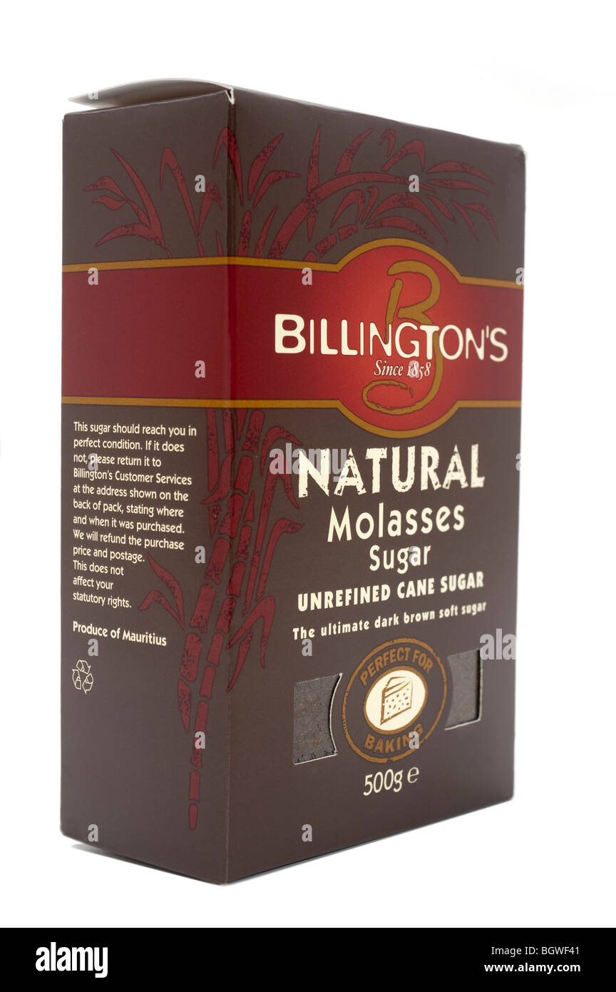 Box of Billingtons Natural Molasses sugar Stock Photo Alamy