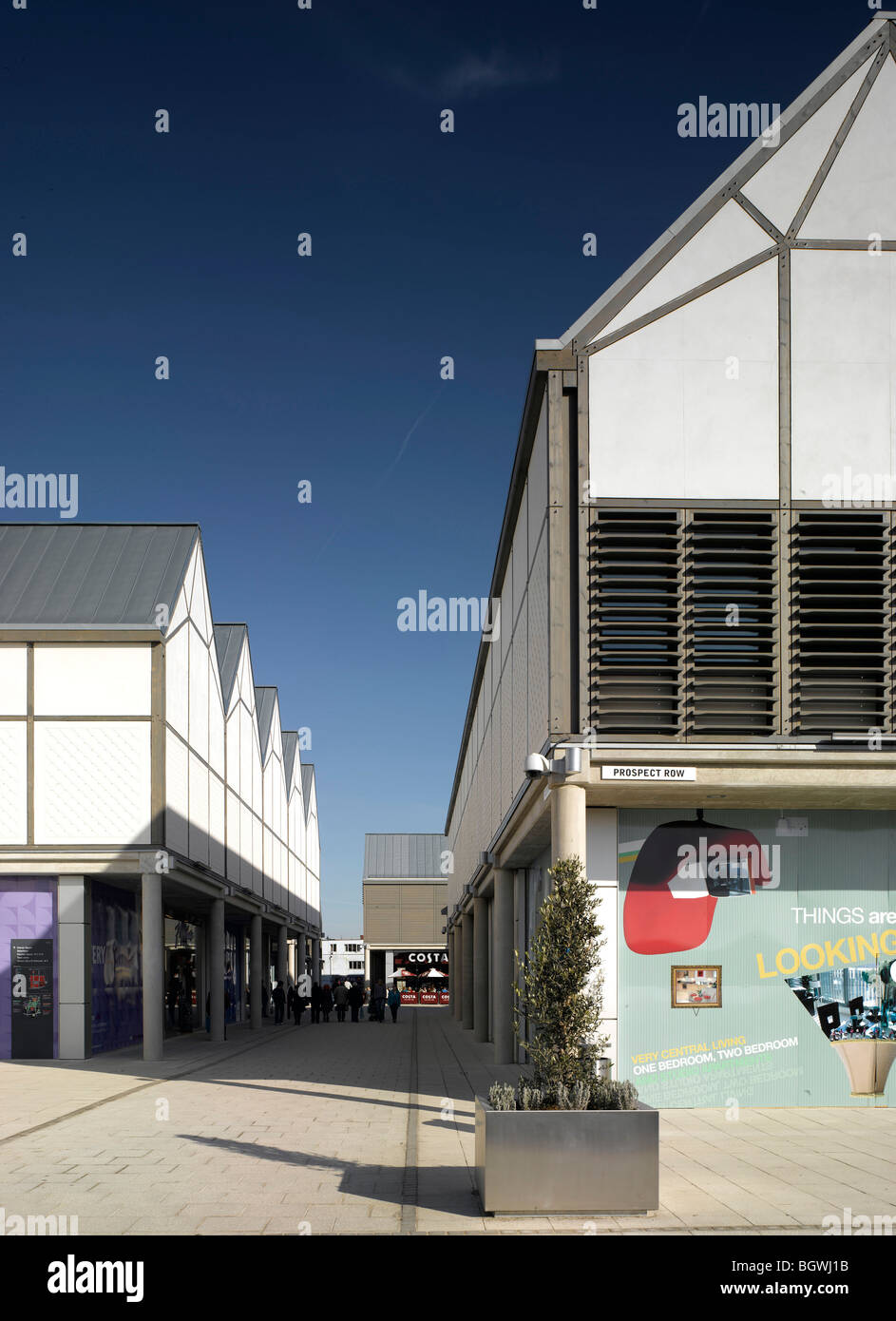 THE ARC SHOPPING CENTRE, BURY ST EDMUNDS, UNITED KINGDOM, VERETEC WITH MICHAEL HOPKINS Stock Photo