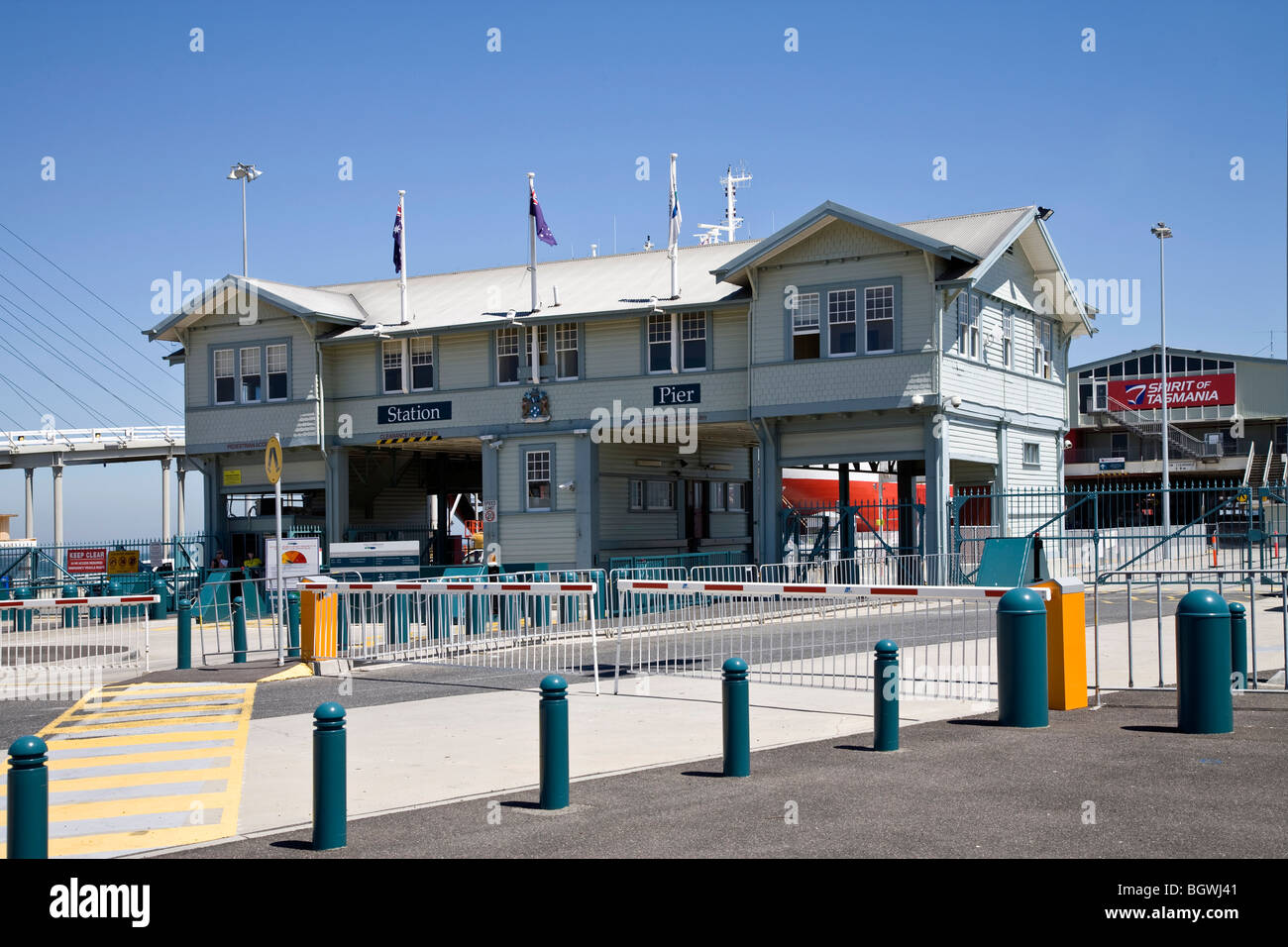 Quay for Spirit of Tasmania at Port Melbourne, Victoria,  Australia Stock Photo