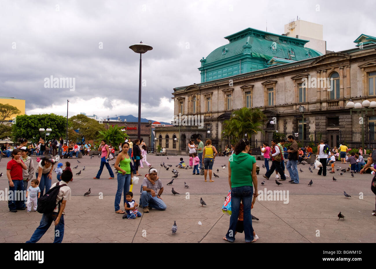 Central Square near Theatre district in downtown area of San Jose in ...
