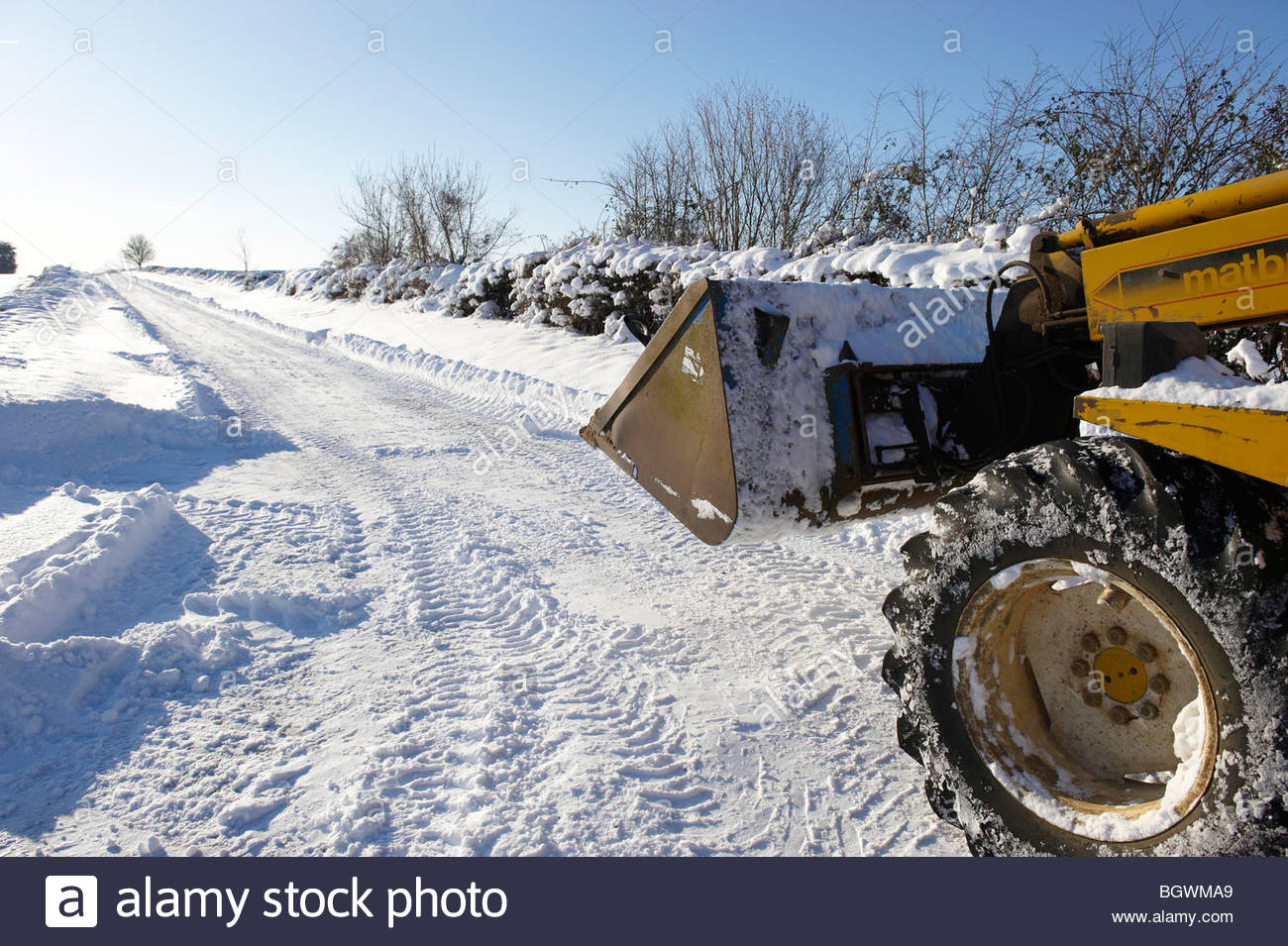 Tractor Clearing Snow High Resolution Stock Photography and Images Alamy