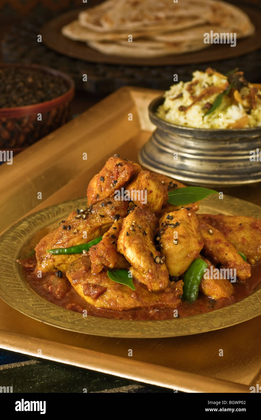 Chettinad pepper chicken South India Food Stock Photo Alamy
