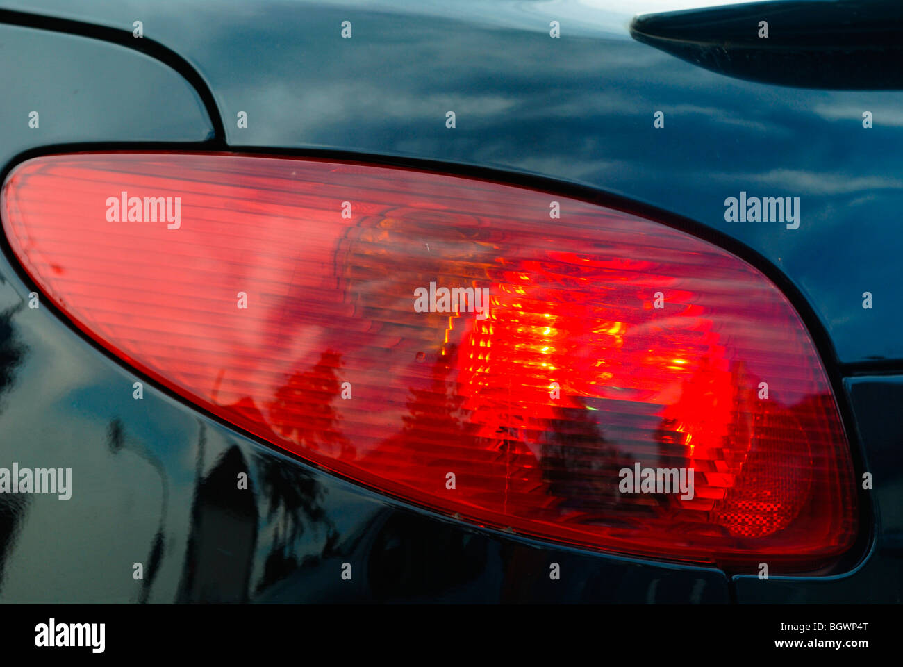 Brake lights on the car Stock Photo Alamy