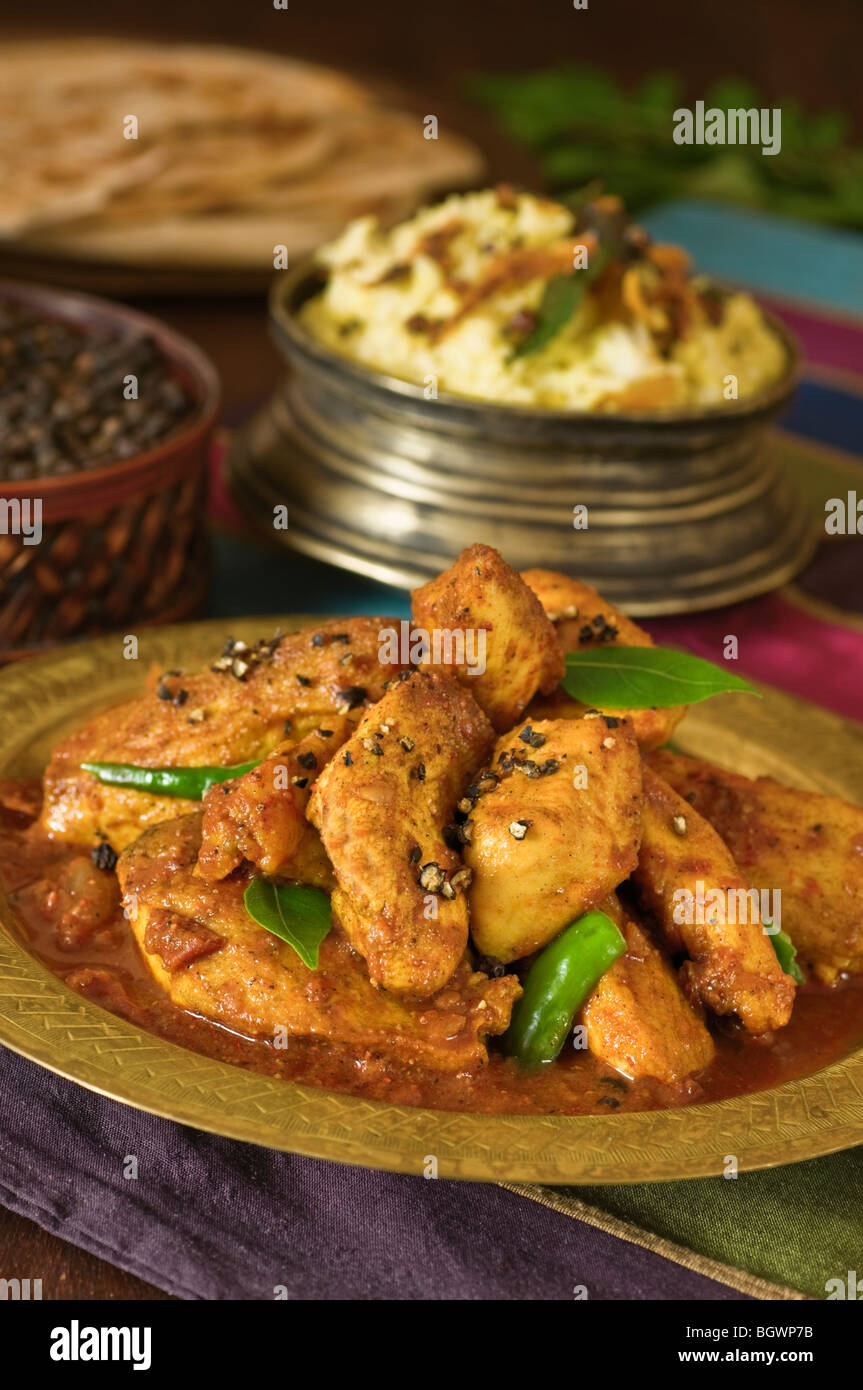 Chettinad pepper chicken South India Food Stock Photo Alamy