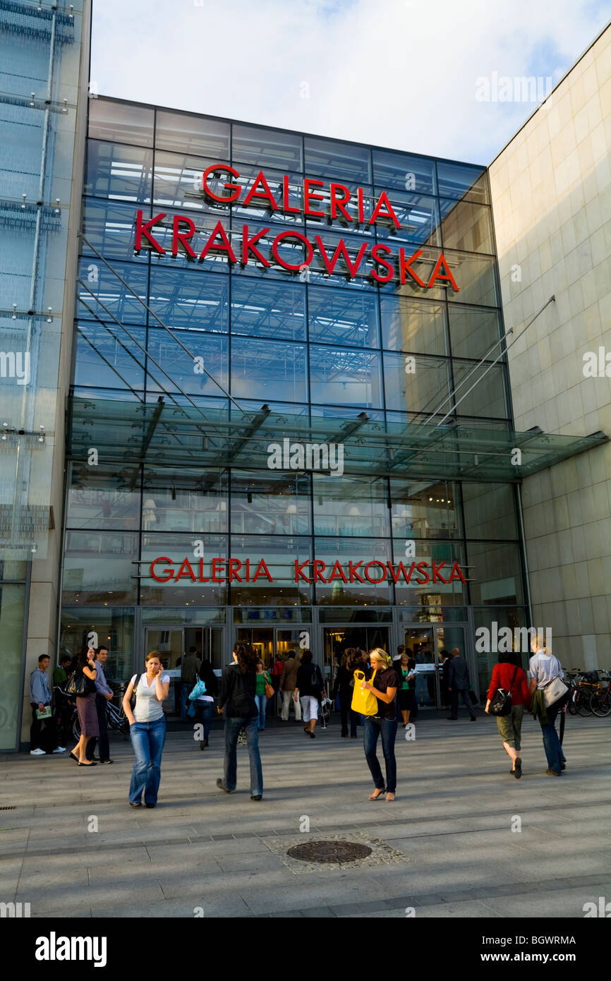 Exterior View Of Galeria Krakowska Largest Shopping Mall Krakow