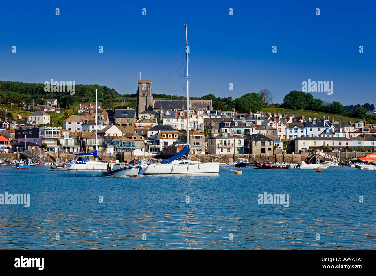 Salcombe Harbour Boats High Resolution Stock Photography and Images - Alamy